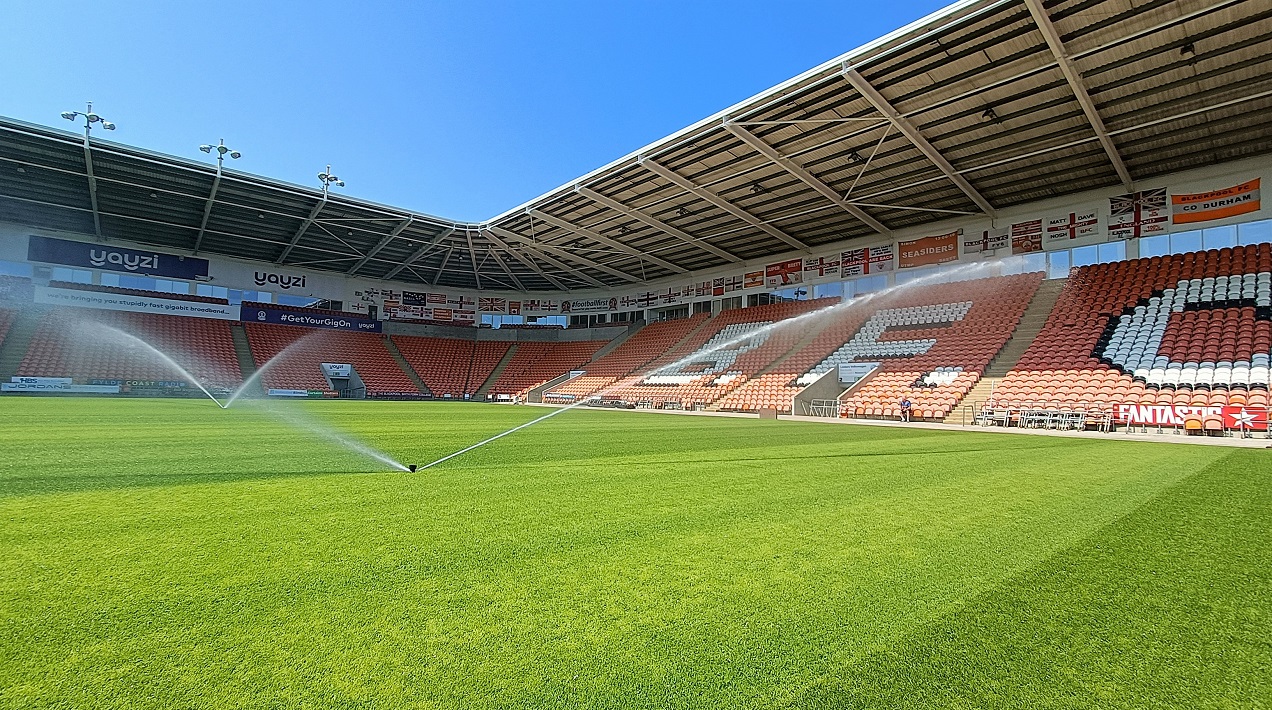 Hunter Irrigation at Blacpool FC - Credit: Hunter Irrigation